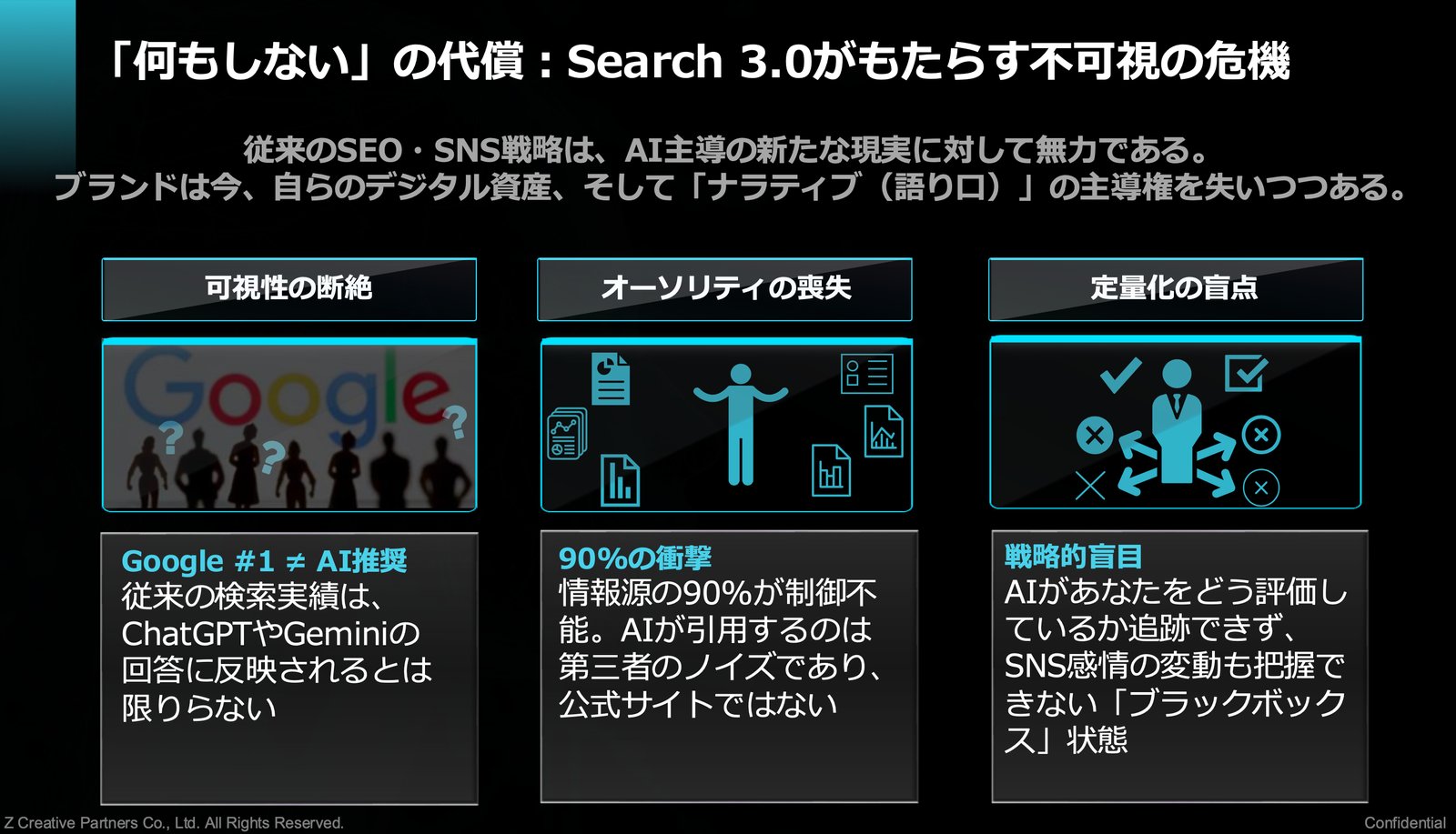 「何もしない」の代償：Search 3.0がもたらす不可視の危機